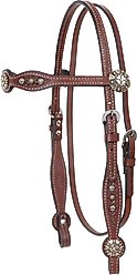 Circle Y Reno Horse Browband, Brown, 35 to 45-in