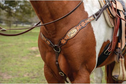 Show full view: Circle Y Python Pass Horse Breast Collar, Vintage, 27 to 29-in slide 2 of 3