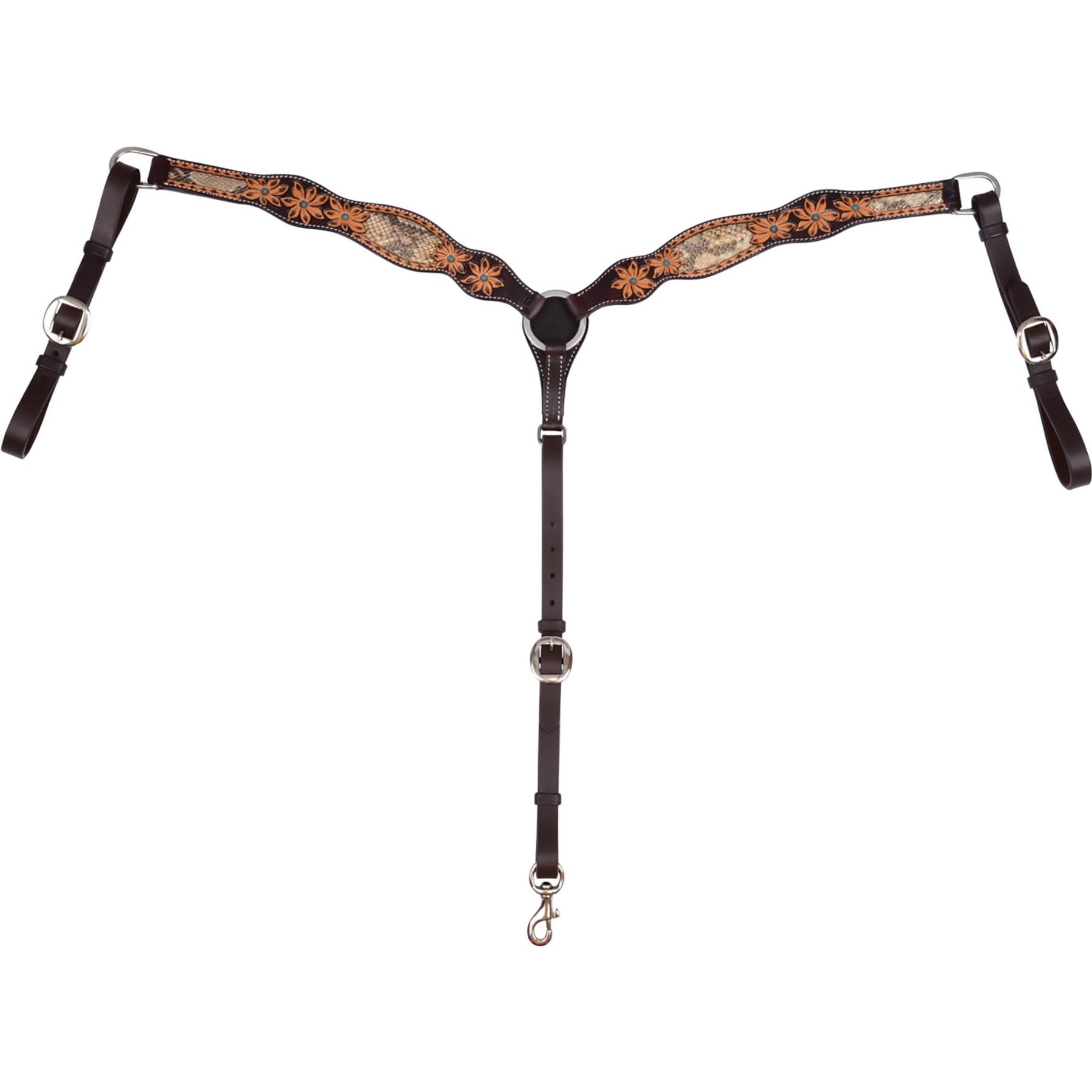 Circle Y Python Pass Horse Breast Collar, Vintage, 27 to 29-in