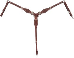 Circle Y Reno Horse Breast Collar, Brown, 24 to 26-in