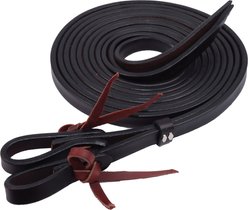 Circle Y Tie End Split Horse Reins, 5/8-in, Chocolate, 5/8 inch