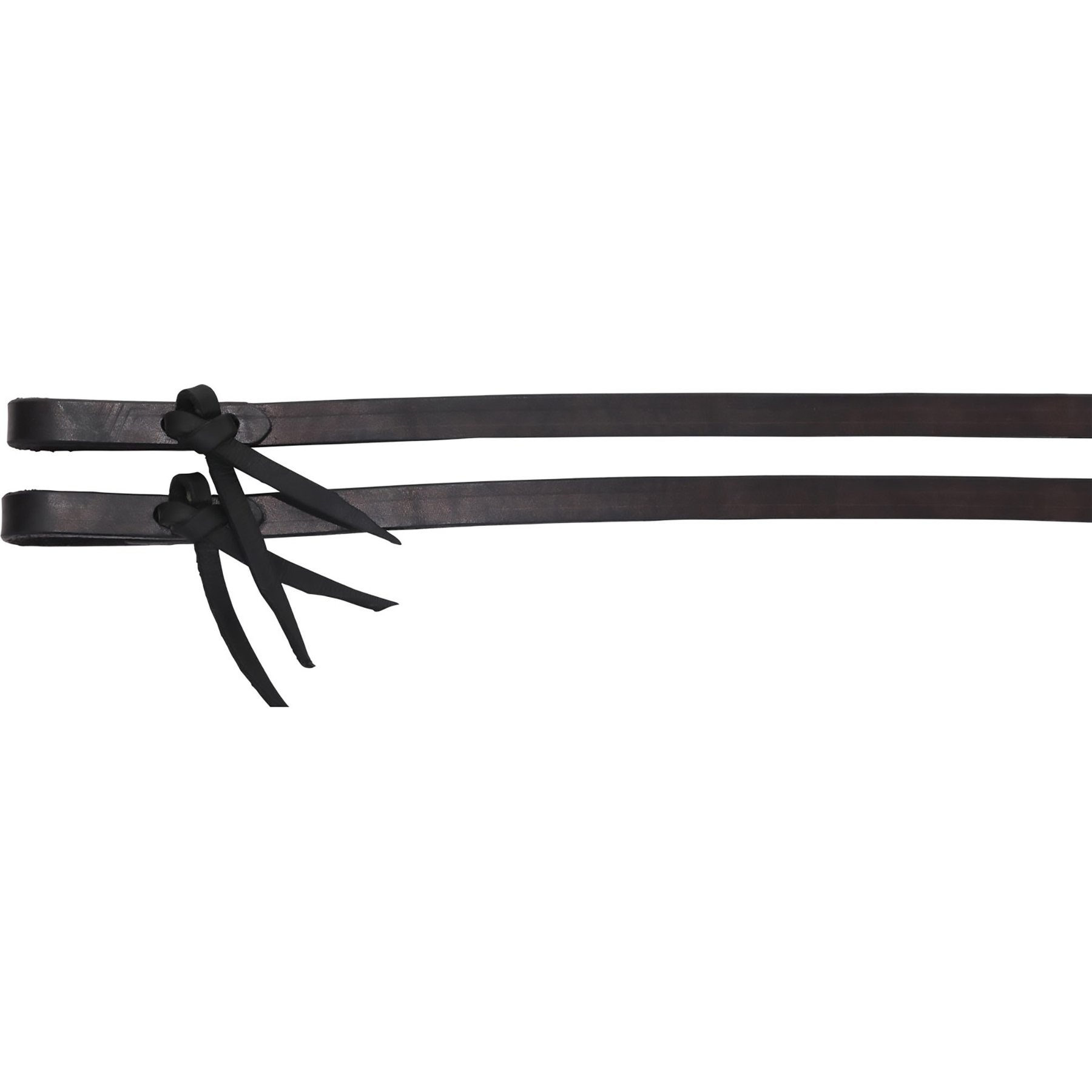 Circle Y Tie End Split Horse Reins, 5/8-in, Black, 5/8 inch
