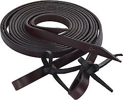 Circle Y Tie End Split Horse Reins, 5/8-in, Walnut, 5/8 inch