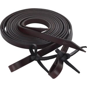 Circle Y Tie End Split Horse Reins, 5/8-in, Walnut, 5/8 inch