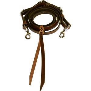 Circle Y Adjustable Trail Rein, Walnut, 5/8-in