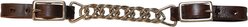 Circle Y Flat Curb Horse Chain, 4 1/2-in, Walnut