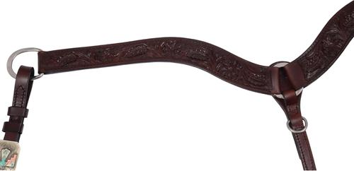 Show full view: Circle Y Great Oak Horse Breast Collar, Walnut, 24 to 26-in slide 2 of 5