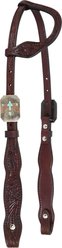 Circle Y Great Oak One Ear Horse Headstall, Walnut, 33 to 41-in