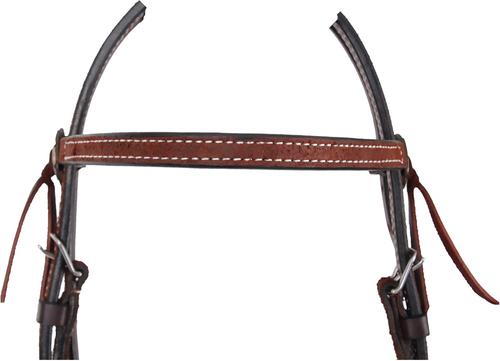 Show full view: Circle Y Burnett Browband Horse Headstall, Chestnut, 33 to 41-in slide 2 of 4