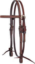 Circle Y Burnett Browband Horse Headstall, Chestnut, 33 to 41-in