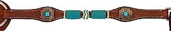 Circle Y Turquoise Roundup Horse Breast Collar, Regular Oil, Turquoise, 25 to 27-in slide 2 of 2