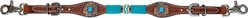 Circle Y Turquoise Roundup Horse Wither Strap, Regular Oil