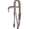Show in main carousel: Circle Y Turquoise Roundup Futurity Horse Browband, 1/2 to 5/8-in, Regular Oil slide 1 of 5