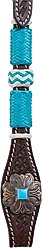 Circle Y Turquoise Roundup One Ear Horse Headstall, 34 to 42-in, Chocolate slide 2 of 3