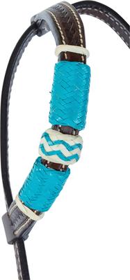 Show full view: Circle Y Turquoise Roundup One Ear Horse Headstall, 34 to 42-in, Chocolate slide 2 of 3