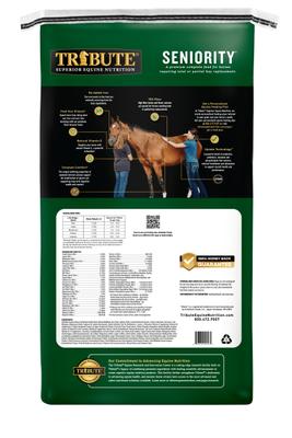 Show full view: Tribute Equine Nutrition Seniority Pellet Horse Feed, 50-lb bag slide 2 of 7