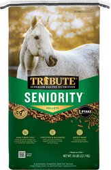 Tribute Equine Nutrition Seniority Pellet Horse Feed, 50-lb bag