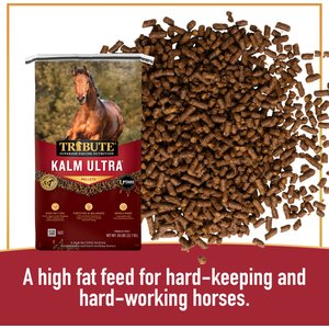 Tribute Equine Nutrition Kalm Ultra High Fat Horse Feed, 50-lb bag