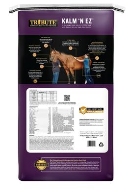 Show full view: Tribute Equine Nutrition Kalm N' EZ Pellet Low-NSC, Molasses-Free Horse Feed, 50-lb bag slide 2 of 9