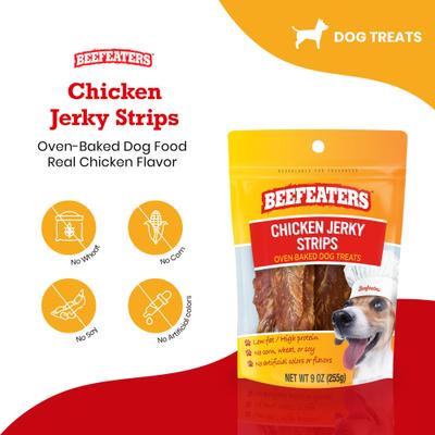 Show full view: Beefeaters Chicken Strips Jerky Dog Treats, 9-oz bag slide 3 of 8