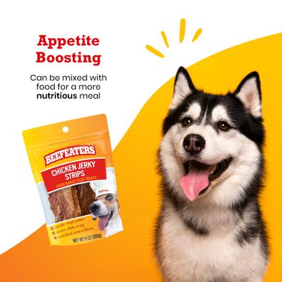 Show full view: Beefeaters Chicken Strips Jerky Dog Treats, 9-oz bag slide 4 of 8