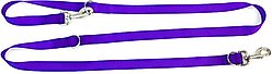 Blue-9 Pet Products Multi-Function Double Attachment Hands-Free Dog Leash, Purple, Medium/Large: 6-ft long, 1-in wide