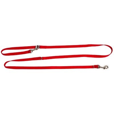Blue-9 Blue-9 Pet Products Multi-Function Double Attachment Hands-Free Dog Leash, Red, Medium/Large: 6-ft long, 1-in wide