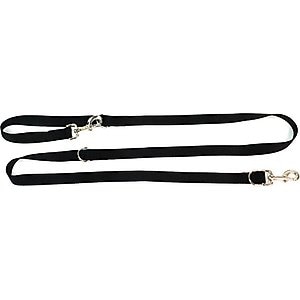 Blue-9 Pet Products Multi-Function Double Attachment Hands-Free Dog Leash, Black, Medium/Large: 6-ft long, 1-in wide