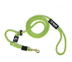 Mad Dog Products English Slip/Safety Strap Combo Dog Leash, Lime, 6-ft long, 3/8-in wide