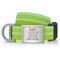 Show in main carousel: DOG iD Personalized Stainless Steel Dog ID Tag & Collar, Hi-Viz Green, Medium/Large: 14.25 to 22.75-in neck, 1-in wide slide 1 of 6