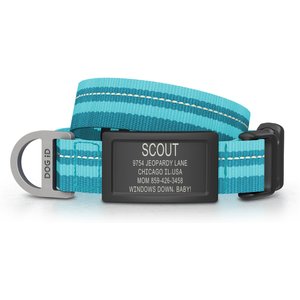 Country Brook Petz Premium Thin Blue Line Dog Collar, Black