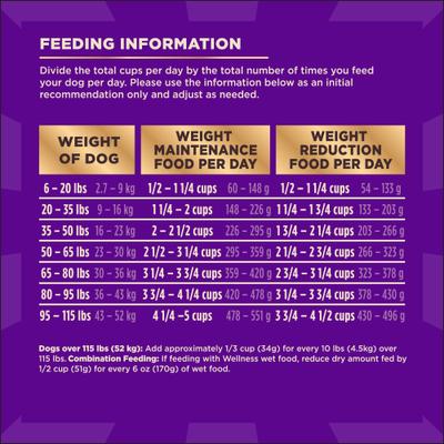 Show full view: Wellness CORE+ Grain-Free Healthy Weight Recipe with Freeze-Dried Turkey Dry Dog Food, 18-lb bag slide 9 of 11