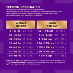 Wellness CORE+ Beef & Barley Grained Natural Adult Dry Dog Food, 4-lb bag slide 2 of 8