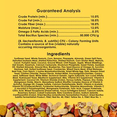 Show full view: Kaytee Fiesta Big Bites Macaw Food, 10-lb bag slide 9 of 13