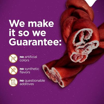 Show full view: Natural Farm 12-inch Braided Super Collagen Dog Chew Treats, 5 count slide 6 of 8