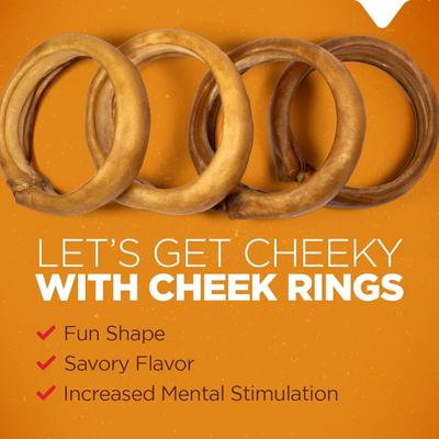 Show full view: Natural Farm Beef Cheek Rings Dog Chews, 5 count slide 3 of 8