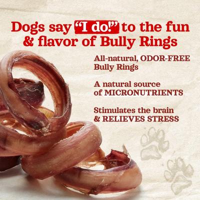 Show full view: Natural Farm 3 to 4-inch Bully Rings Dog Treats, 10 count slide 3 of 11