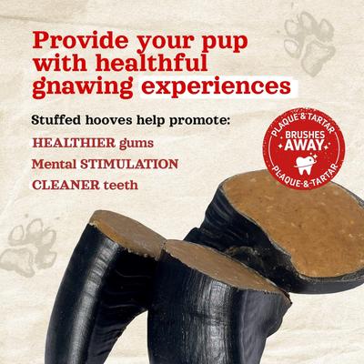 Show full view: Natural Farm Stuffed Hooves Chicken Flavor Dog Chews, 4 count slide 4 of 9