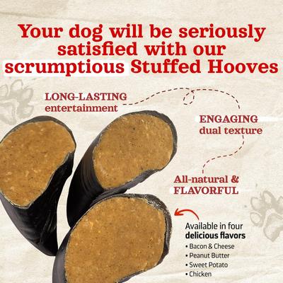 Show full view: Natural Farm Stuffed Hooves Chicken Flavor Dog Chews, 4 count slide 3 of 9