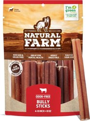 Natural Farm 4 to 8-inch Bully Sticks Dog Treats, 8-oz bag