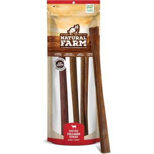 Natural Farm 12-inch Collagen Sticks Dog Chew Treats, 3 count