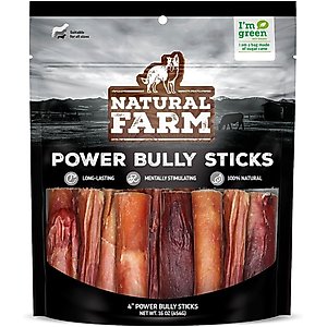Natural Farm 4-inch Power Bully Dog Treats, 16-oz bag