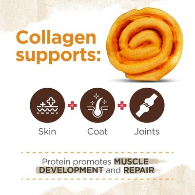 Show full view: Natural Farm 5 to 6-inch Cheek Roll Peanut Butter Flavor Dog Chews, 4 count slide 4 of 8