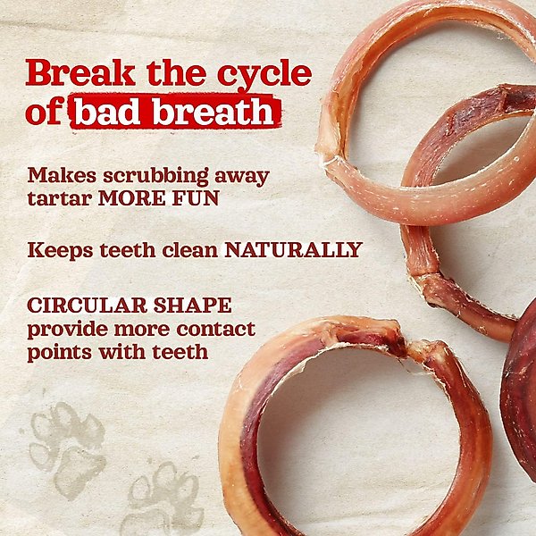 Show full view: Natural Farm 3 to 4-inch Bully Rings Dog Treats, 10 count slide 4 of 10