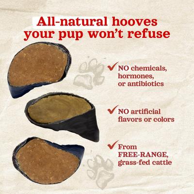 Show full view: Natural Farm Stuffed Hooves Sweet Potato Flavor Dog Chews, 4 count slide 5 of 9