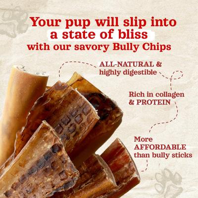 Show full view: Natural Farm 9 to 12-inch Bully Chips Dog Treats, 8-oz bag slide 3 of 9