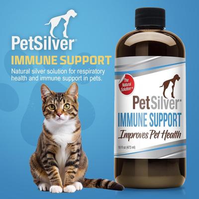 Show full view: PetSilver All Natural Cat & Dog Respiratory Solution & Immune Support, 16-fl oz bottle slide 6 of 10