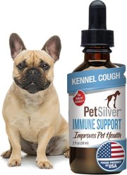PetSilver Respiratory Cough & Immune Support for Dogs & Cats, 2-fl oz bottle
