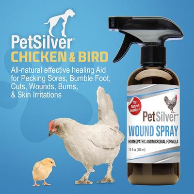 Show full view: PetSilver Chicken & Bird Wound Spray, 12-fl oz bottle slide 7 of 10