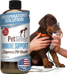 PetSilver All Natural Cat & Dog Respiratory Solution & Immune Support, 16-fl oz bottle